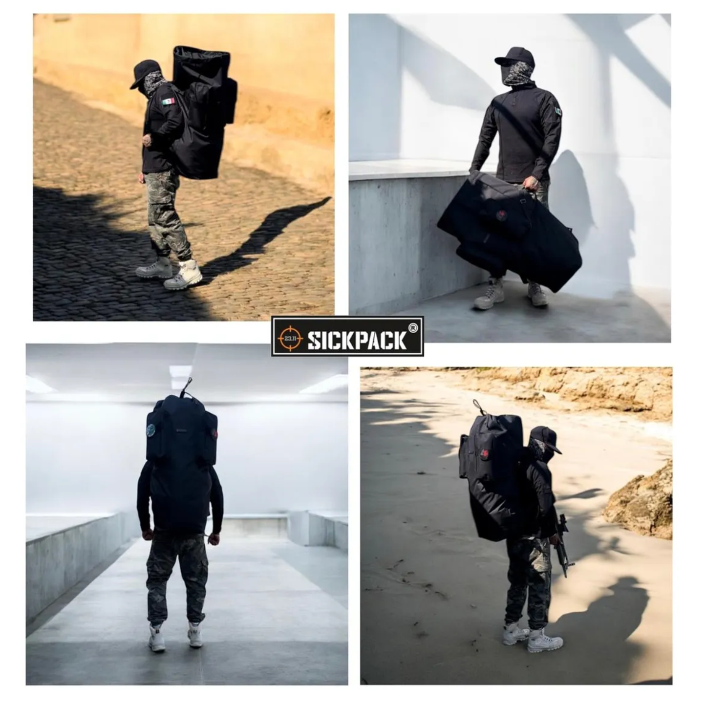Saco De Avio Militar Expandible Sickpack Mochila Costal
