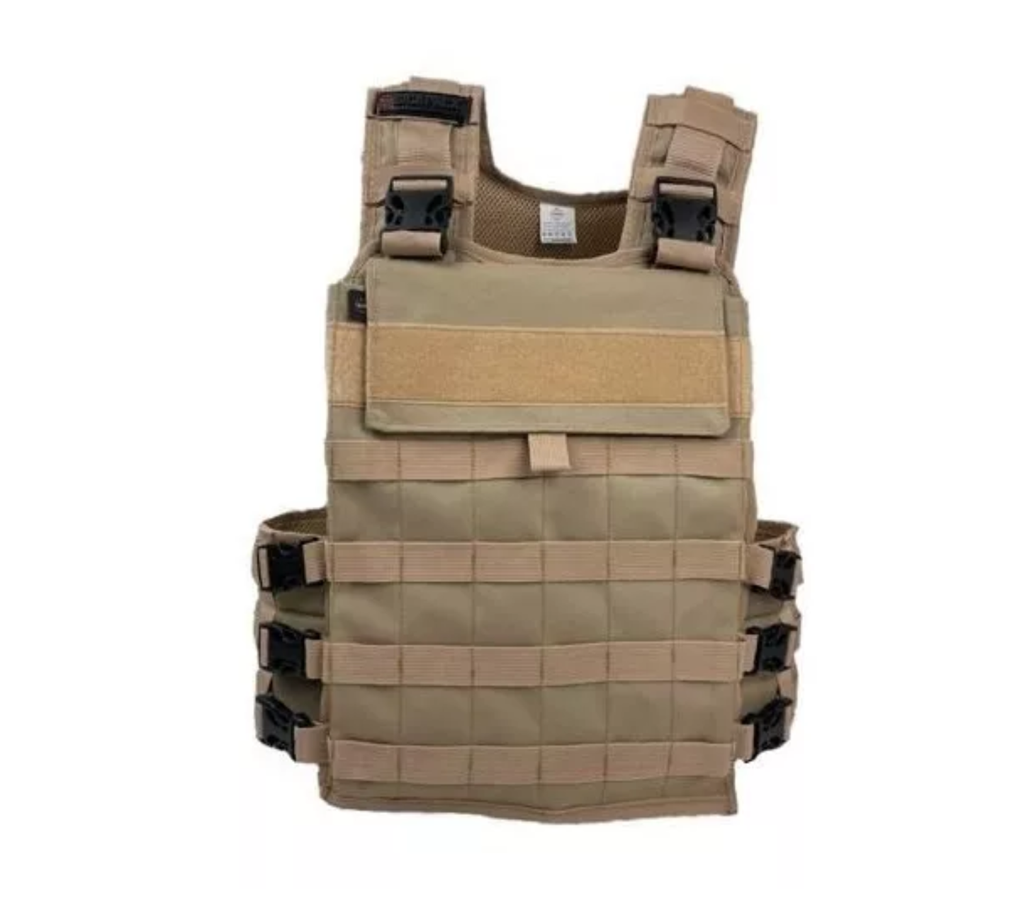 Chaleco, Lastre Porta Placas,seguridad Cross Fit Sick Pack CAFE