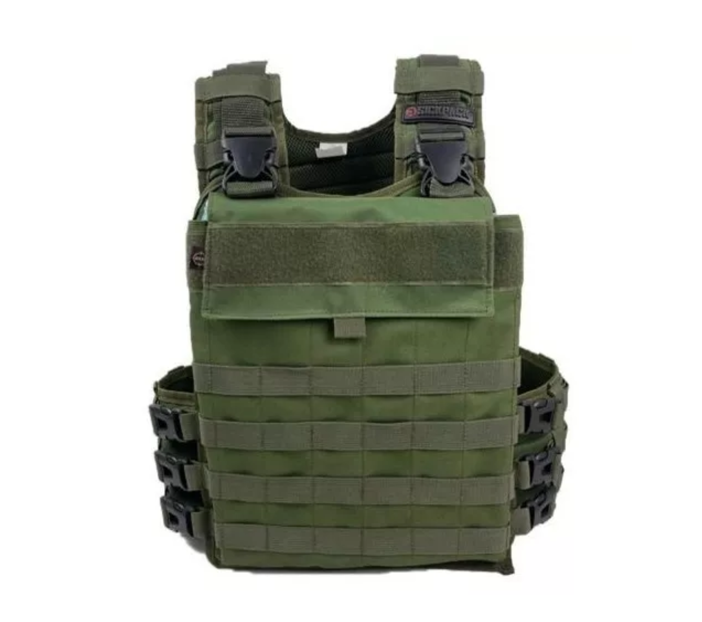 Chaleco, Lastre Porta Placas,seguridad Cross Fit Sick Pack -VERDE