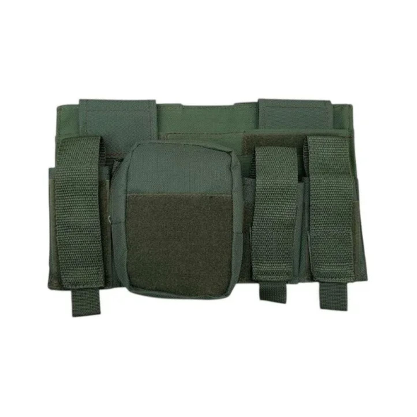 Chaleco Tipo Bungee Lastre Porta Placas,seguridad Cross Fit Verde