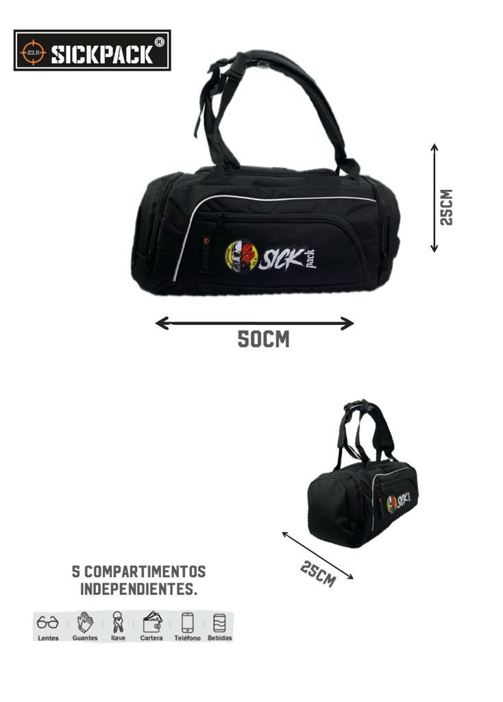 Maleta deportiva y mochila en uno multifuncional viaje gym mod. Mt-10 SickPack