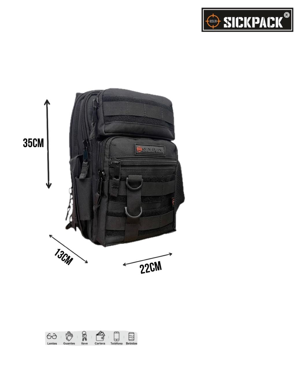 Pechera Tactica Am30 Porta Objetos Sickpack +parche Regalo