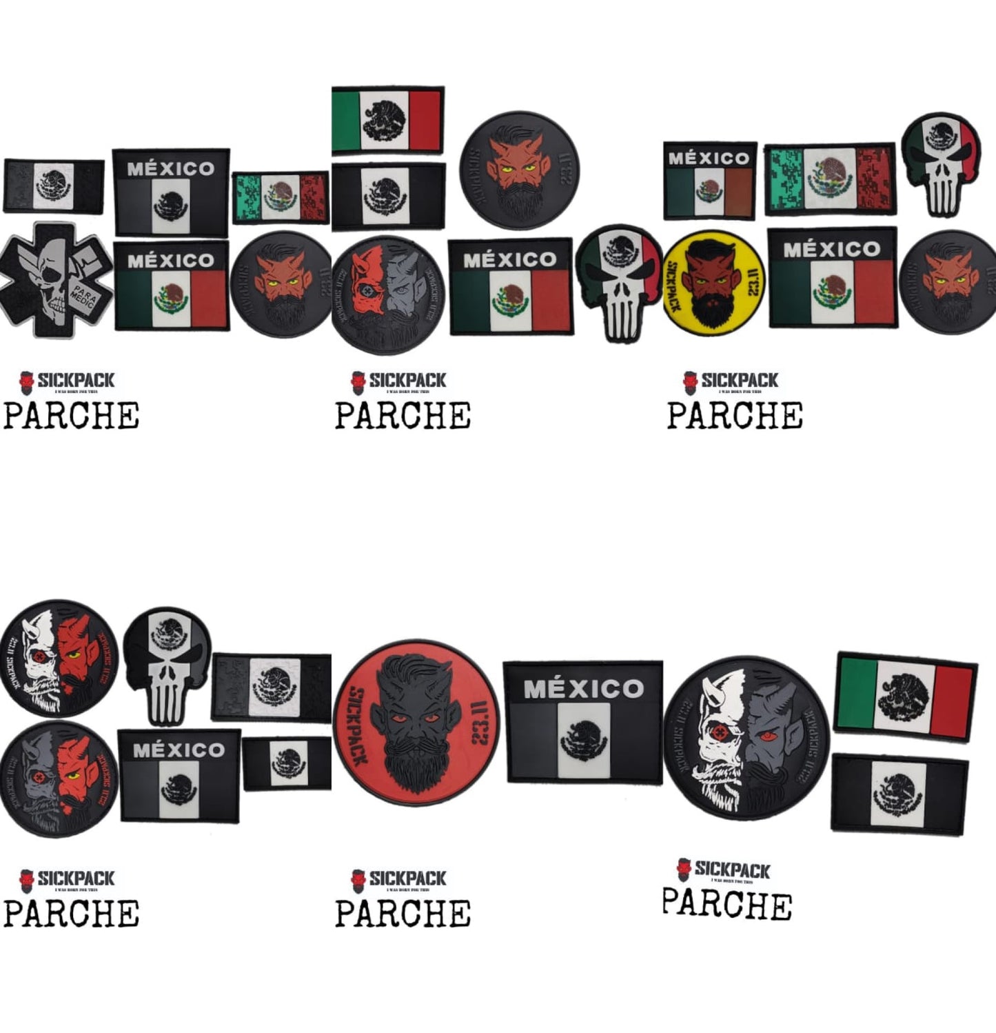 Parches Insignia Táctico Militar Pvc