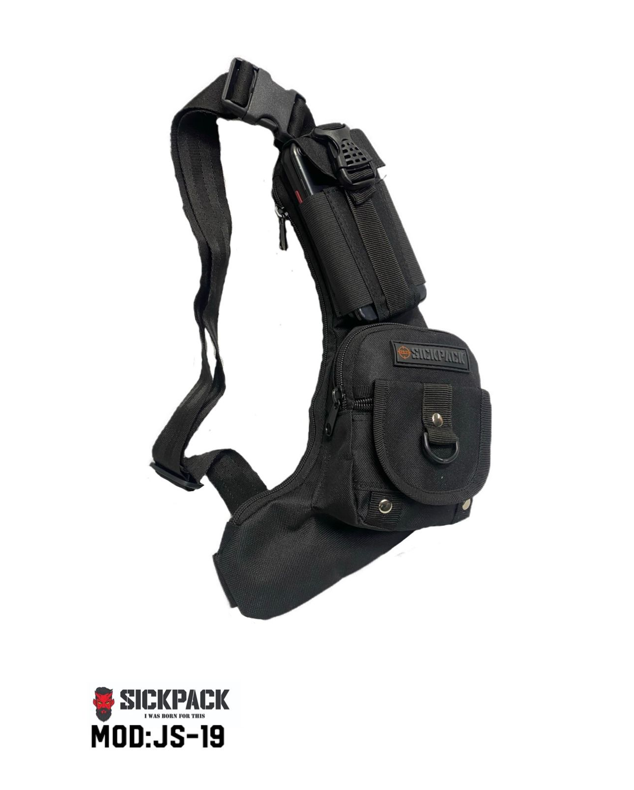 Bandolera Pechera Táctica Js19 Resistente Sickpack Porta Cel