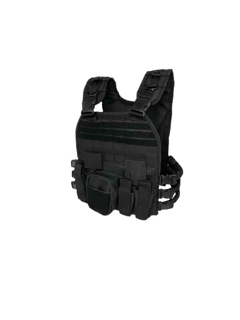 Chaleco Tipo Bungee Lastre Porta Placas,seguridad Cross Fit