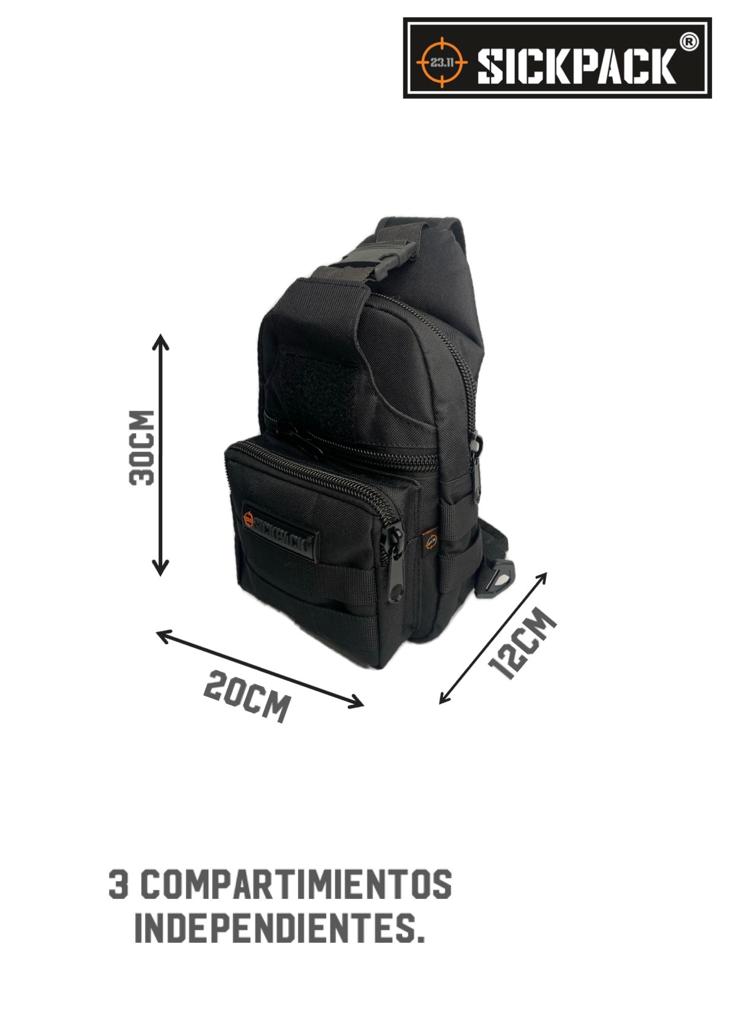Pechera Bandolera Tactica Sickpack Jb09 +parche Tactico