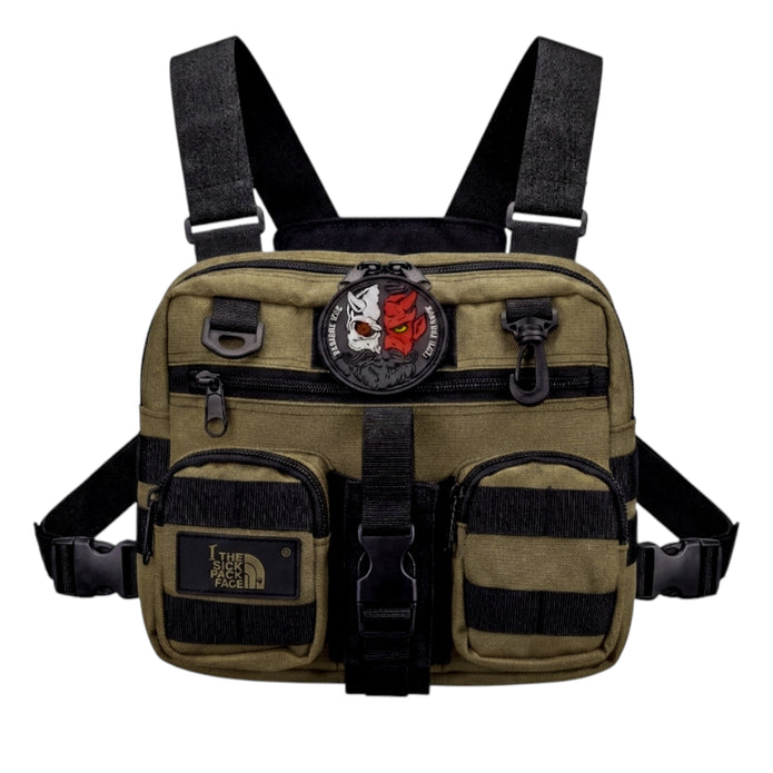 Pechera Sickpack Fz02 Chest Bag con Bolsa Oculta y Porta Celular