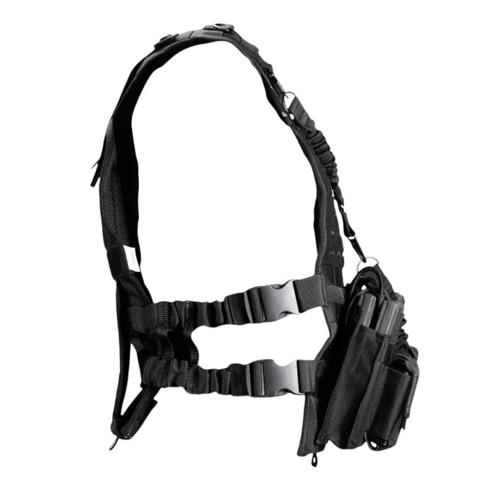 Chaleco Táctico porta placas Bungee 2R, Con accesorios incluidos.