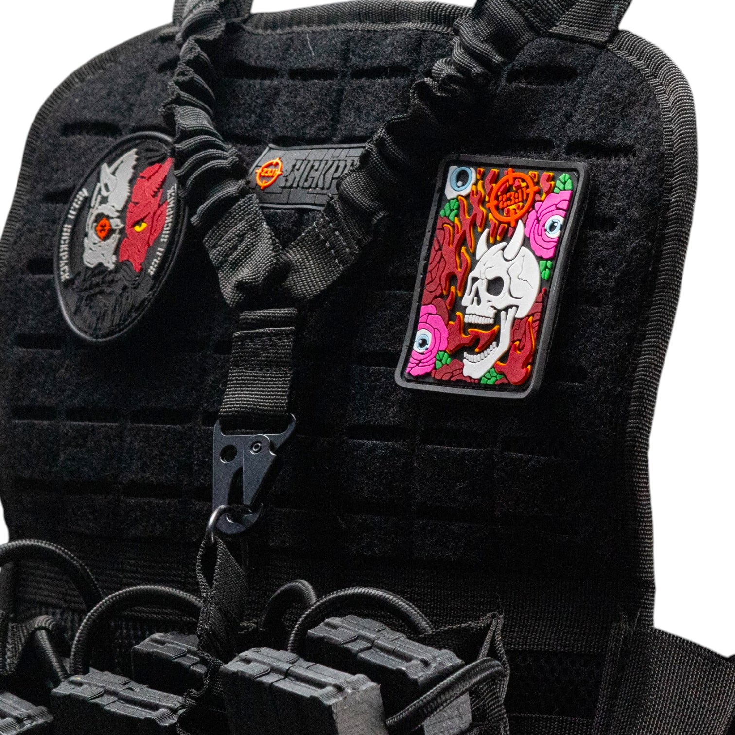 Chaleco Táctico porta placas Bungee 2R, Con accesorios incluidos.