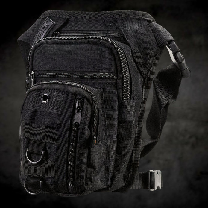 Piernera Táctica y Riñonera Sickpack RY14, Muslera Multiusos Ajustable