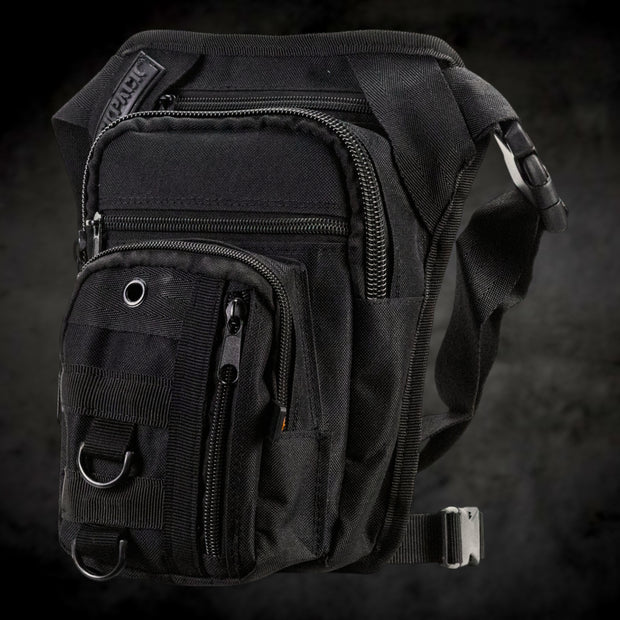 Piernera Táctica y Riñonera Sickpack RY14, Muslera Multiusos Ajustable