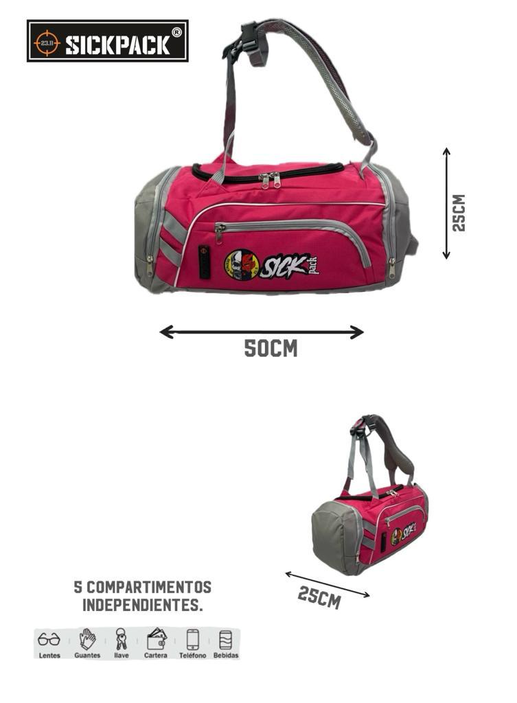 Maleta deportiva  y mochila en uno multifuncional viaje gym mod. Mt-10  SickPack