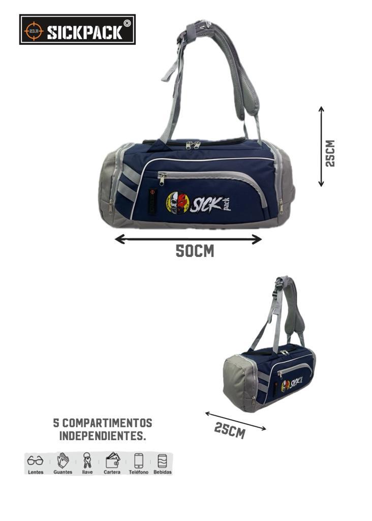 Maleta deportiva  y mochila en uno multifuncional viaje gym mod. Mt-10  SickPack