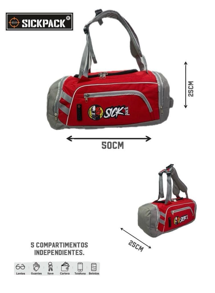 Maleta deportiva  y mochila en uno multifuncional viaje gym mod. Mt-10  SickPack