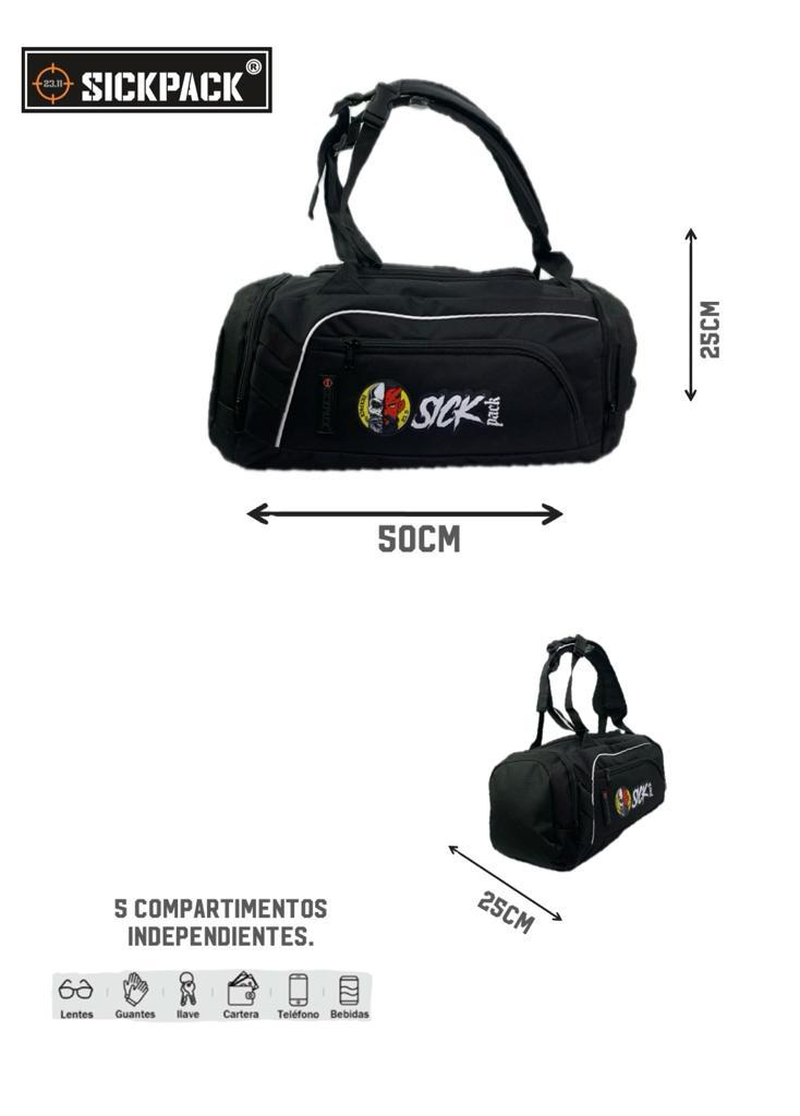 Maleta deportiva  y mochila en uno multifuncional viaje gym mod. Mt-10  SickPack