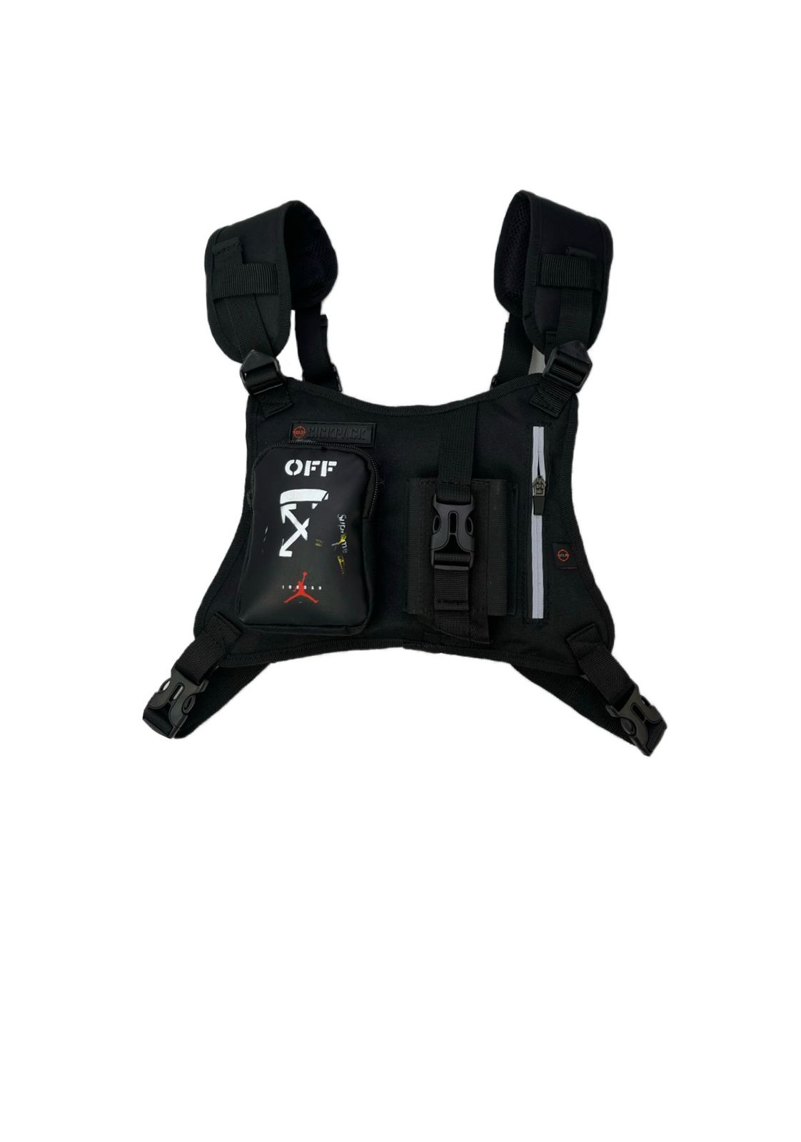 Pechera Tactica Fz-9 4 compartimientos + Porta Celular SickPack Top