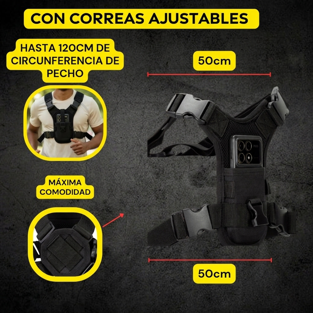 Pechera Porta Celular Chest Bag Anti Deformación Running