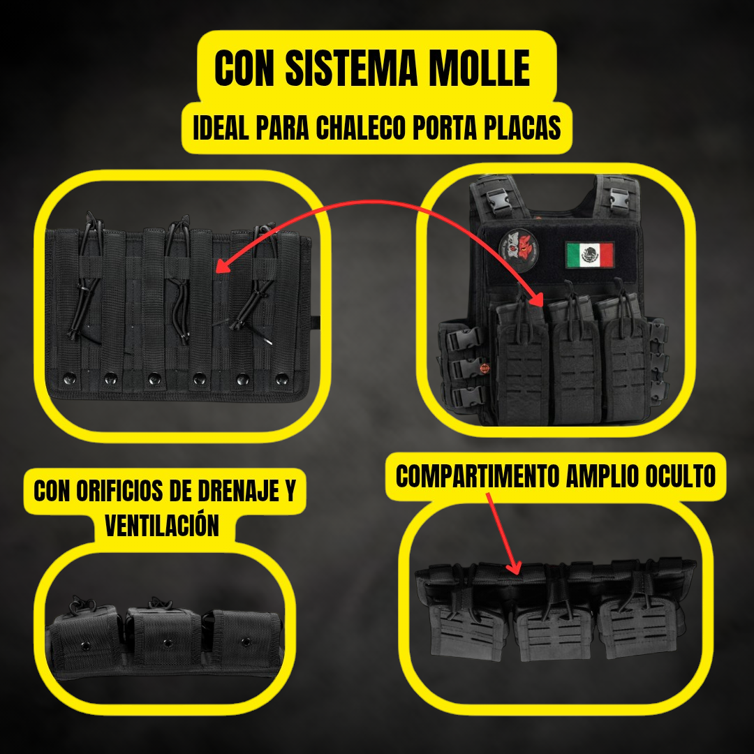 Cartuchera Portacargador Sickpack Tactico Para R15 Cap Molle