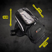 Tank Bag Impermeable Reflejante Sickpack Mochila Motociclista