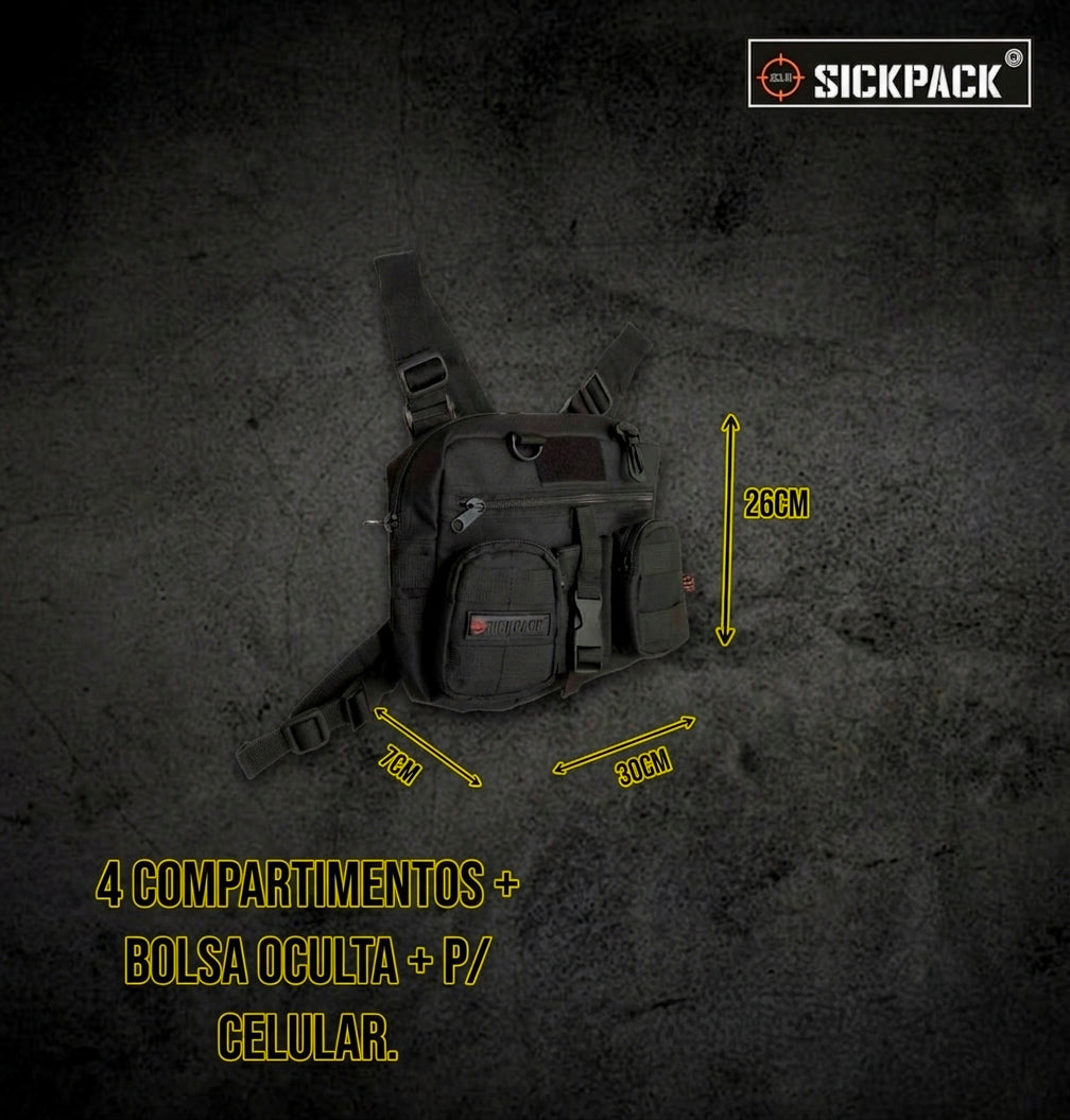 Chest Bag Sickpack Fz02 Bolsa Oculta P Celular
