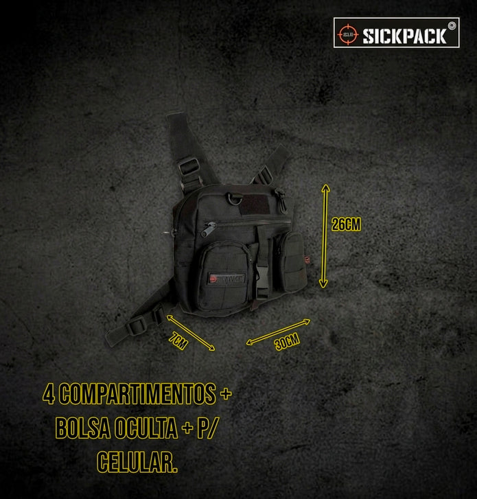 Chest Bag Sickpack Fz02 Bolsa Oculta P Celular