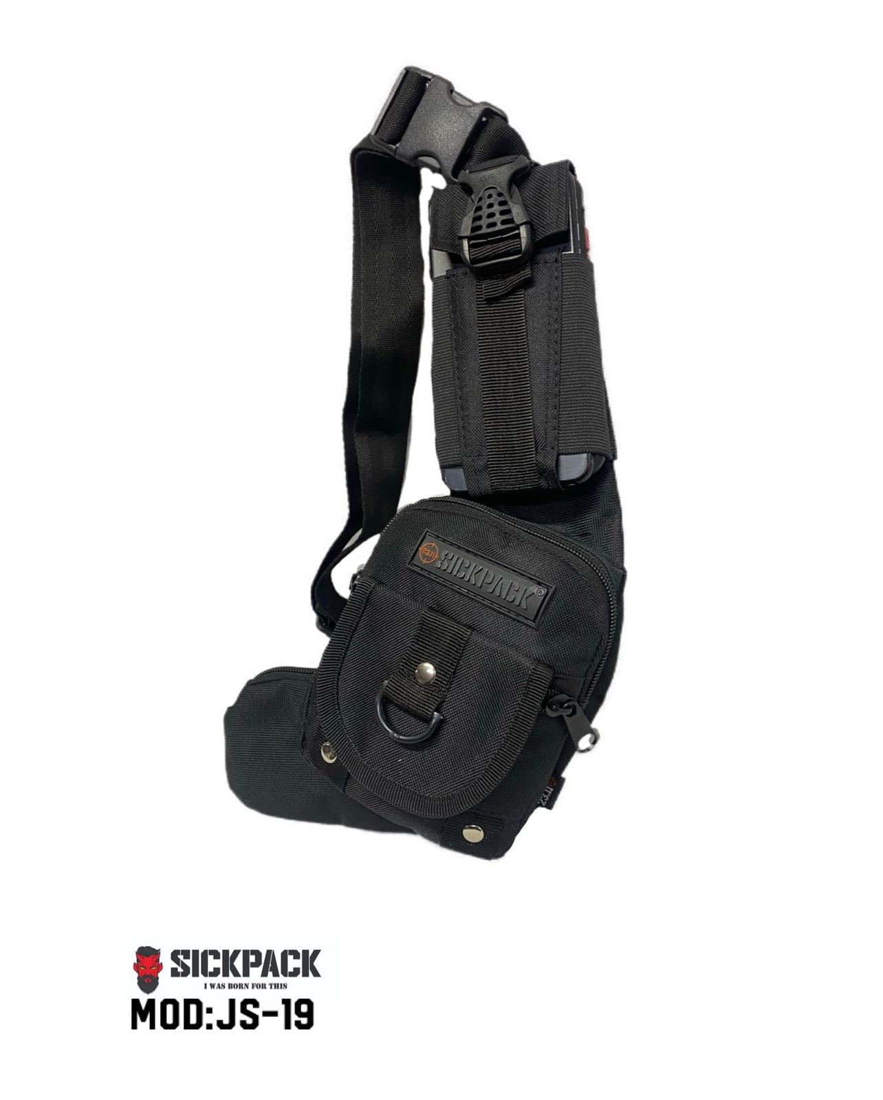 Bandolera Pechera Táctica Js19 Resistente Sickpack Porta Cel