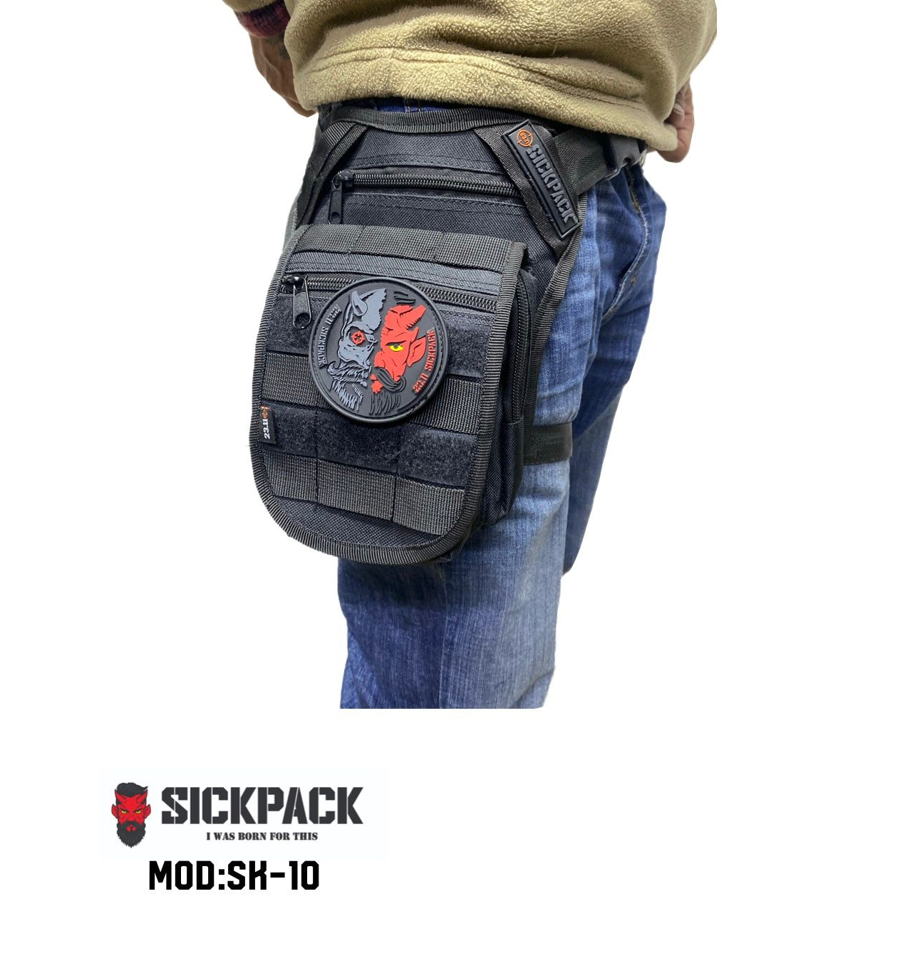 Piernera Tactica Sk10 Sickpack 4 Compartimentos Bolsasecreta