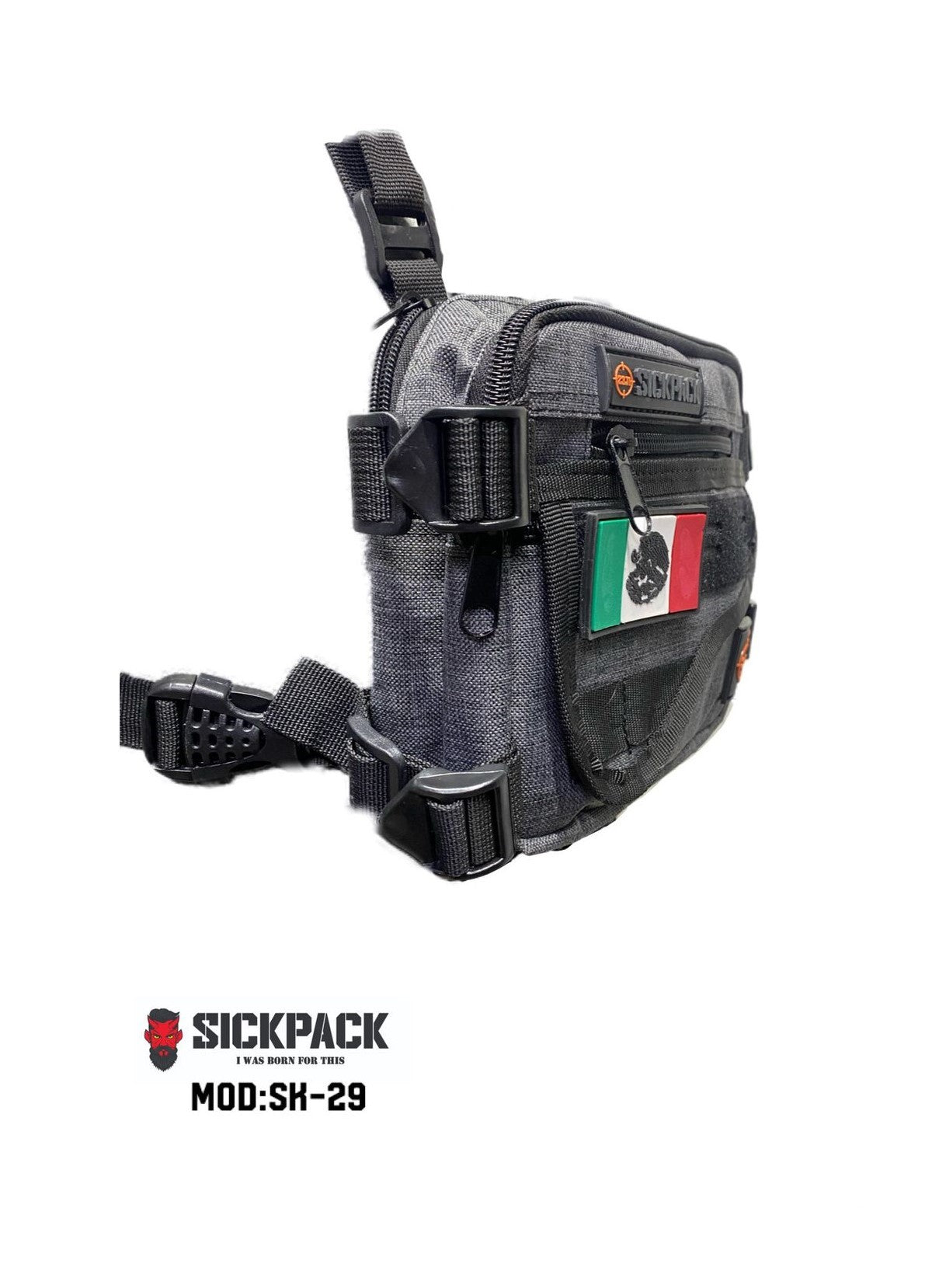 Chest Bag Sickpack Sk29 Pechera Tactica Porta Arma Molle