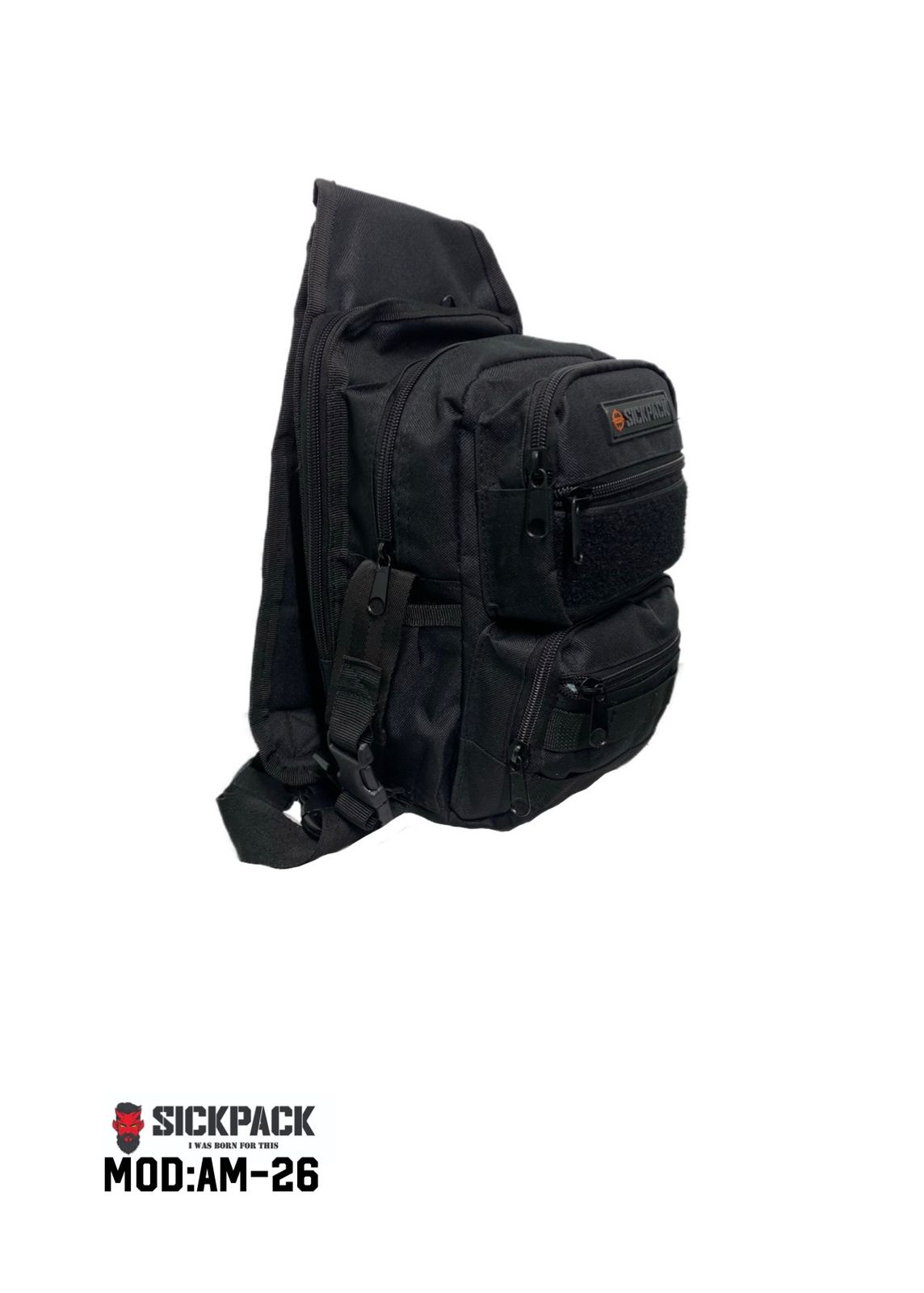 Pechera Tactica Sickpack Am26 +funda Arma Porta Cargado