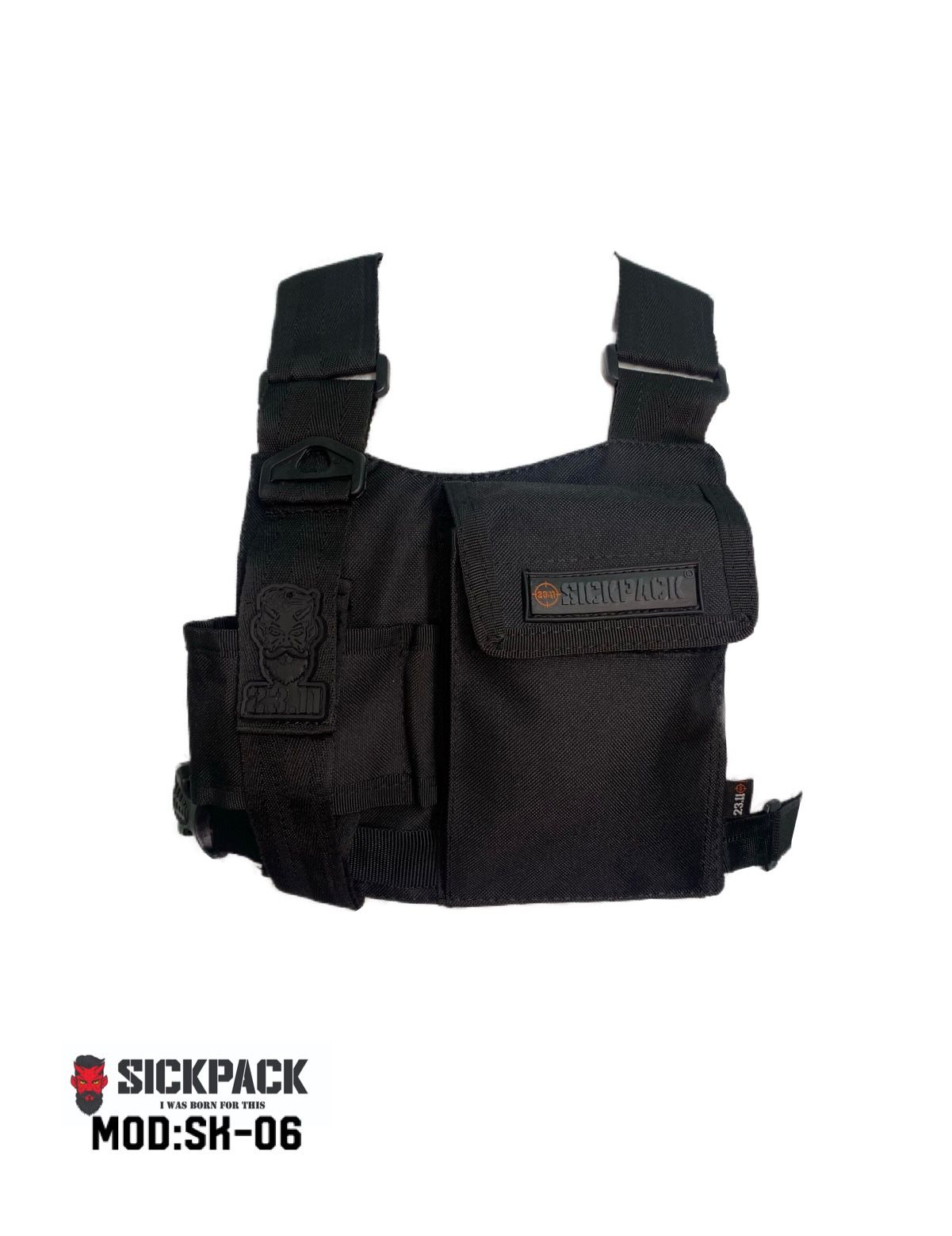 Pechera Chest Bag Sickpack Sk06 Bolsa Invisible Multiusos