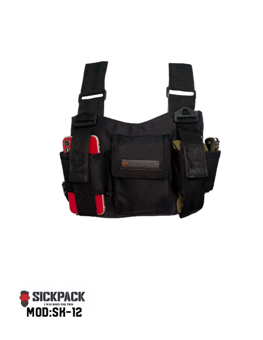 Double Chest Bag Sickpack Spsk12 Slim P/ Telefono + Radio