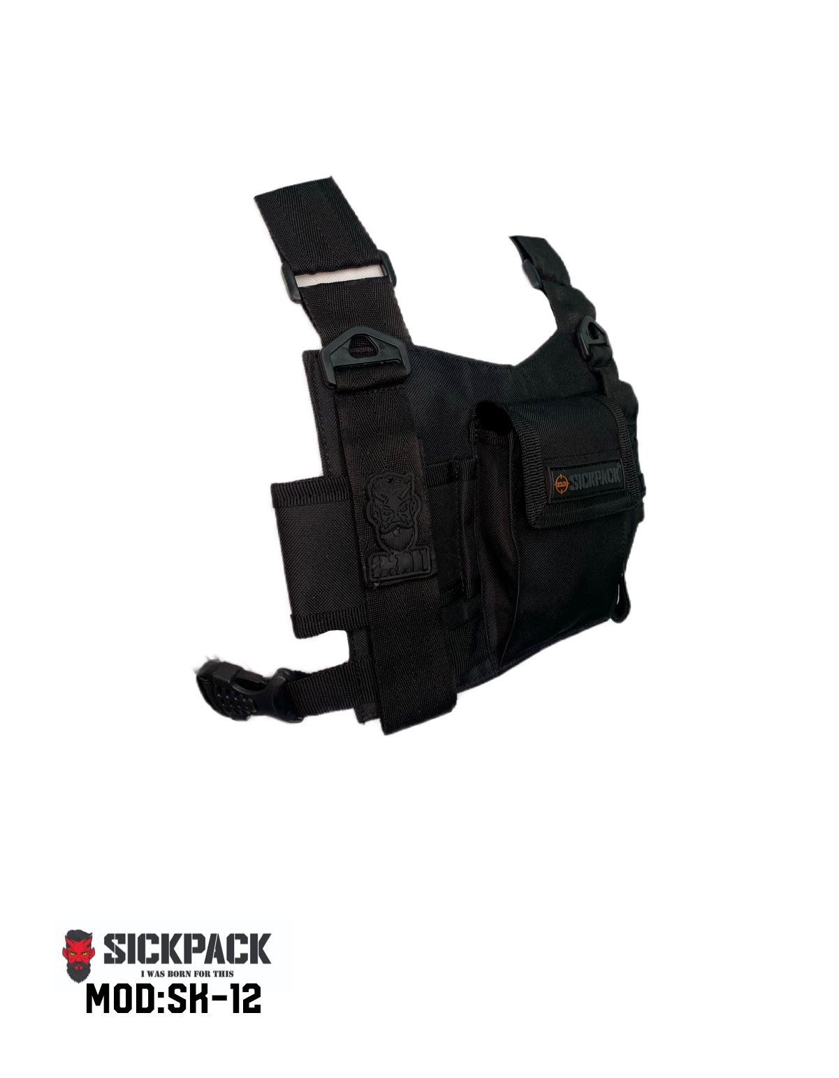 Double Chest Bag Sickpack Spsk12 Slim P/ Telefono + Radio