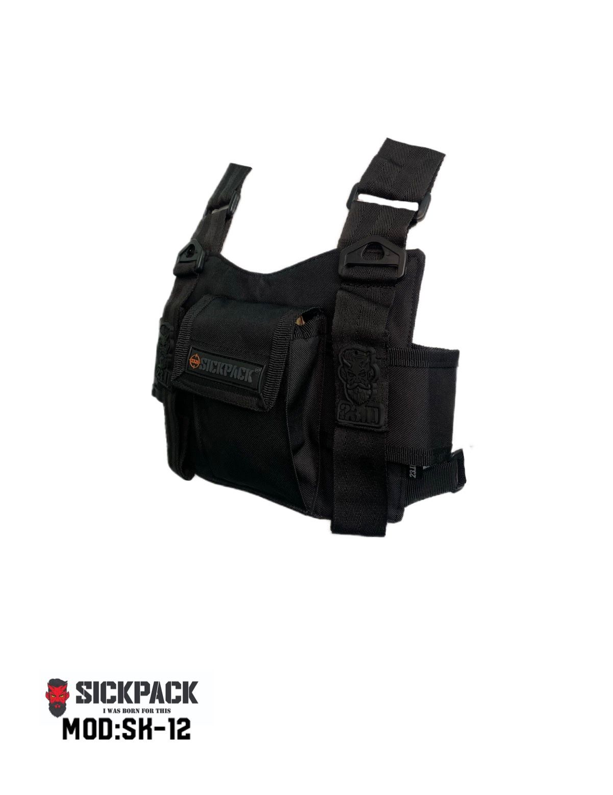 Double Chest Bag Sickpack Spsk12 Slim P/ Telefono + Radio