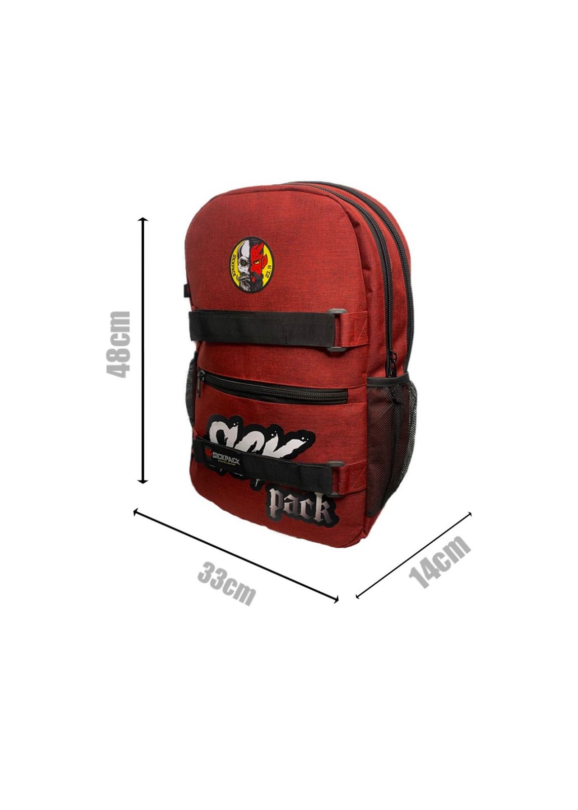 Mochila Escolar Deportiva Porta Laptop Skate Sickpack Jmm3