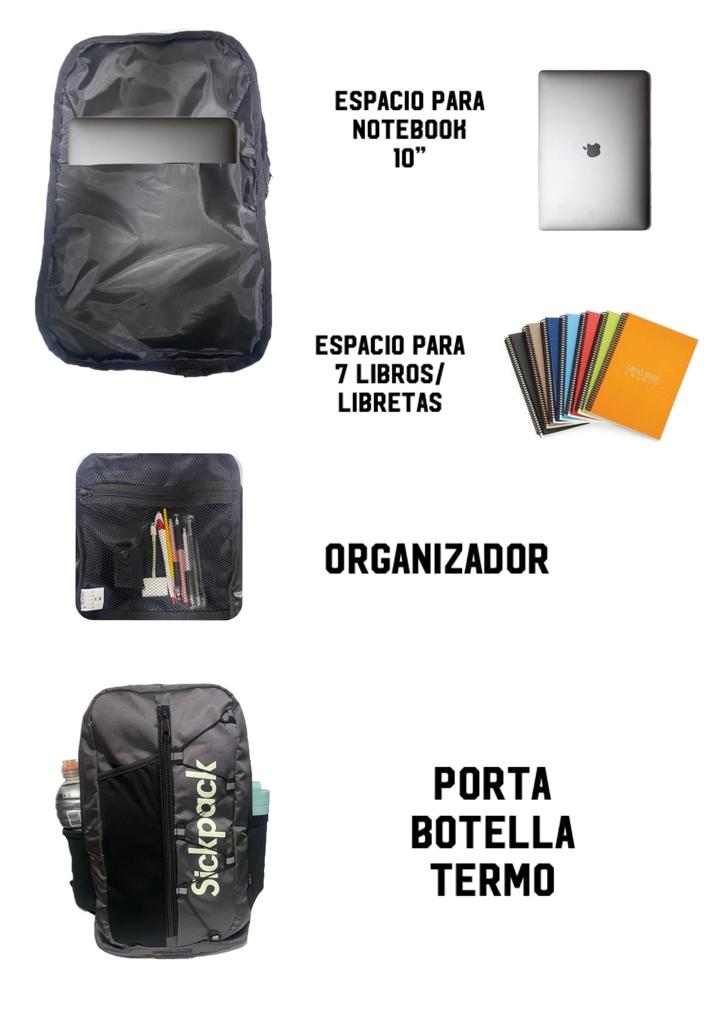 Mochila Escolar Deportiva Porta Laptop Sickpack Av-18