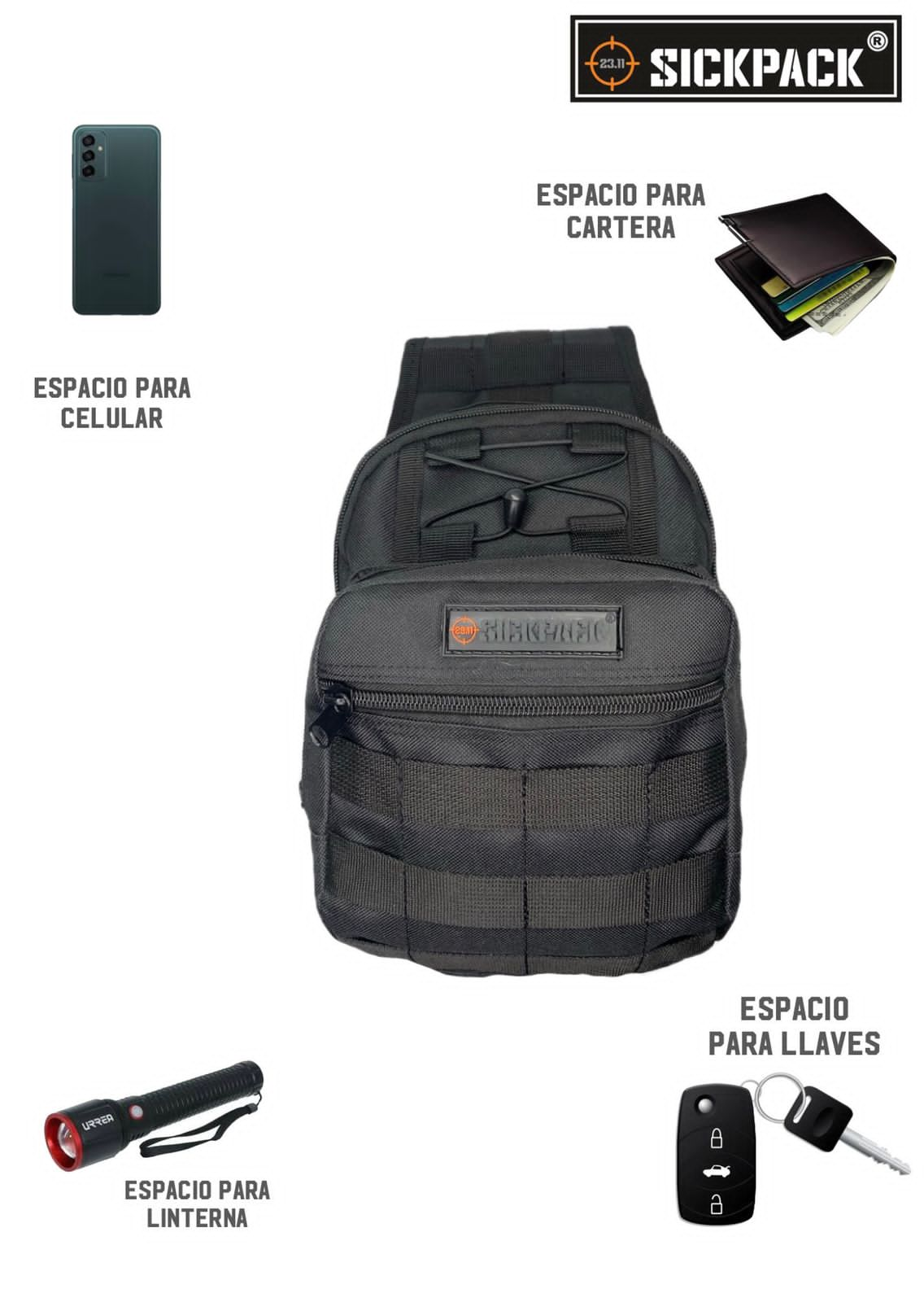 Pechera Tactica Sickpack Ry12 Porta Arma