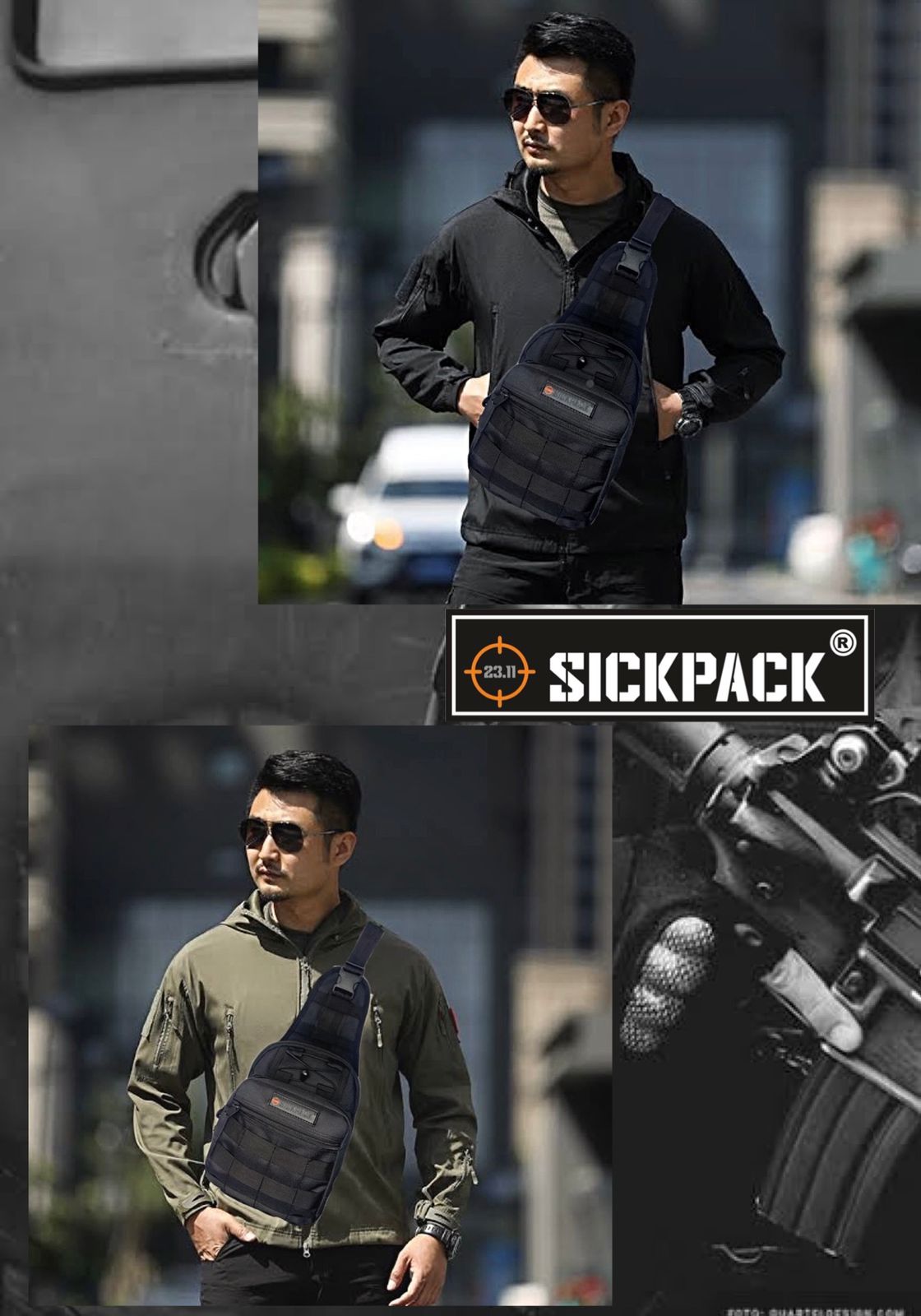 Pechera Tactica Sickpack Ry12 Porta Arma