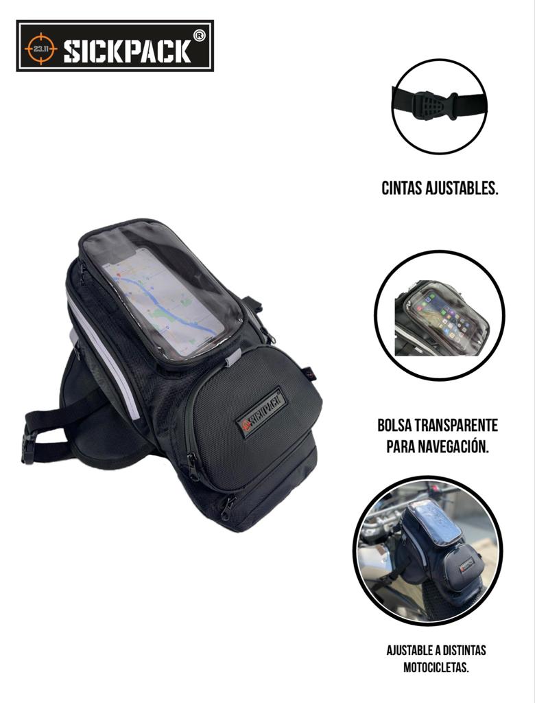 Tank Bag Impermeable Reflejant Sickpack Mochila Motociclista