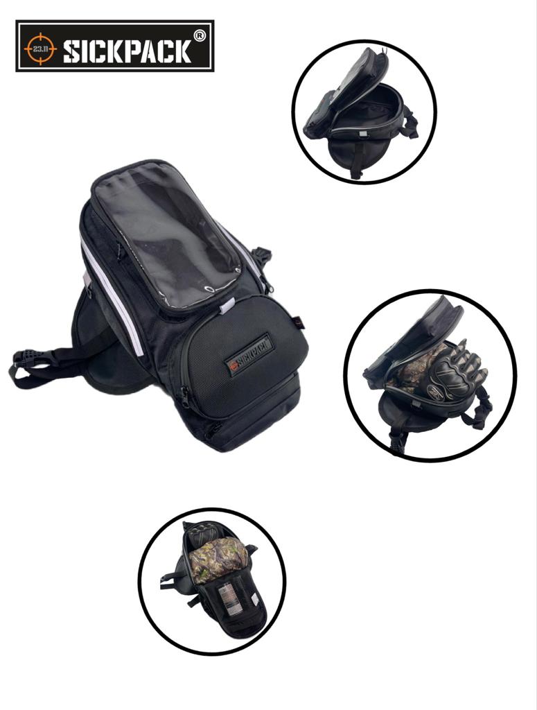 Tank Bag Impermeable Reflejant Sickpack Mochila Motociclista